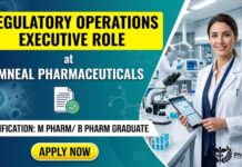 Amneal Hiring Regulatory Operations Executive Role | M Pharm Graduates Apply Now M Pharm Job at Amneal | Regulatory Affairs Job