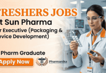 Regulatory Affairs Jobs at Sun Pharma Careers | M. Pharm. Freshers Apply Now Regulatory Affairs Jobs at Sun Pharma Careers for M Pharm Job aspirants