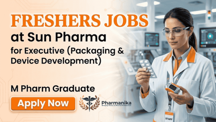 Regulatory Affairs Jobs at Sun Pharma Careers for M Pharm Job aspirants