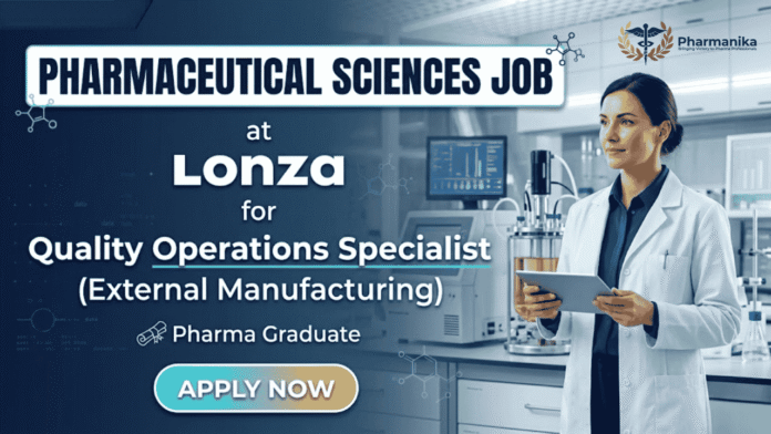 Quality assurance jobs in pharma jobs at Lonza careers Hyderabad external manufacturing specialist role