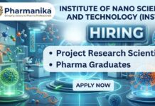 Institute of Nano Science and Technology hiring Project Research Scientist & Technical Support Roles | M Pharm Graduates | Apply Now INST Mohali Recruitment 2026 Pharma Research Job and Research Scientist Job notification for Project Research Scientist-I and Project Technical Support-III positions under ICMR funded project in M