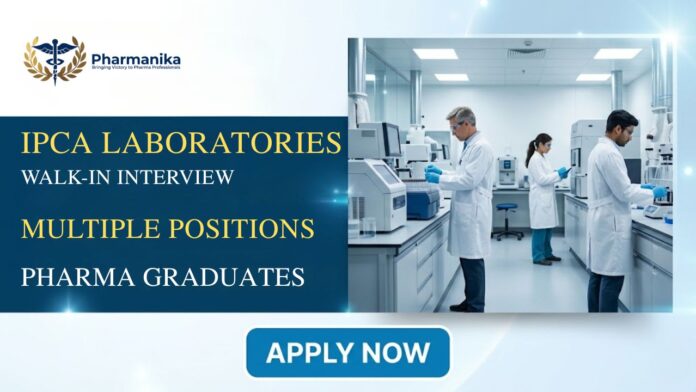 Ipca Pharma Job Walk-in Interview 2026 Quality Control Job QA Hiring Silvassa (1)