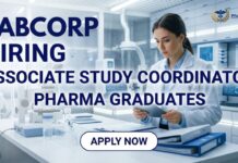 Labcorp Hiring Associate Study Coordinator | Clinical Research Job Opportunity | M Pharm Freshers | Apply Now Labcorp Careers hiring for Associate Study Coordinator Clinical Research Job in Bangalore for Pharmacy and Life Sciences candidates.