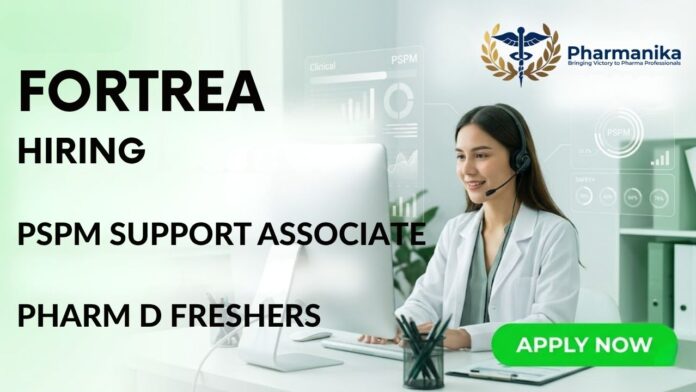 Pharm D Freshers Job and Drug Safety Jobs opportunity for PSPM Support Associate in Bangalore
