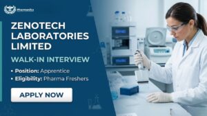 Pharma Apprenticeship Walk-in Drive at Zenotech Laboratories 2026 Pharma Apprenticeship Walk-in Drive at Zenotech Laboratories 2026