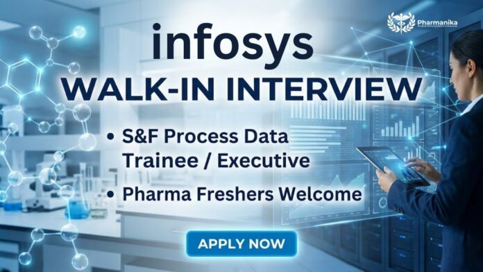 Pharma Freshers Job Walk-in Drive at Infosys BPM