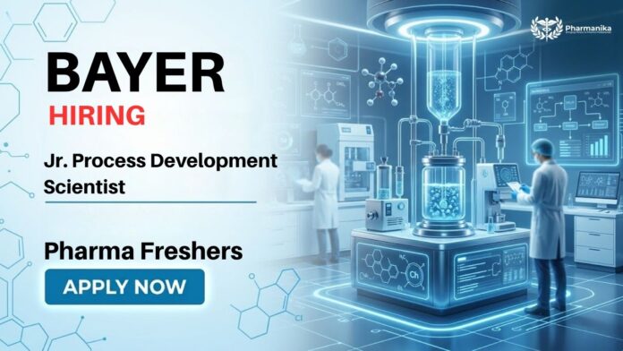Pharma Freshers Job at Bayer Careers for Jr Process Development Scientist