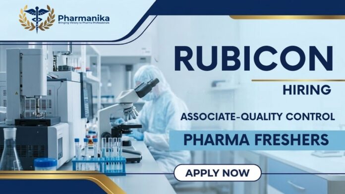 Pharma Freshers Job at Rubicon Careers for Quality Control Associate in Indore