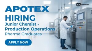 Pharma Job at Apotex Careers for Junior Chemist Production Operations in Bangalore Pharma Job at Apotex Careers for Junior Chemist Production Operations in Bangalore
