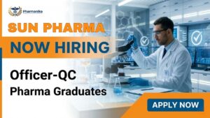 Pharma Job at Sun Pharma Careers for Officer Quality Control Role in Dewas API for B.Pharm Pharma Job at Sun Pharma Careers for Officer Quality Control Role in Dewas API for B.Pharm