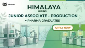 Pharma Manufacturing Jobs at Himalaya India Careers for Junior Associate Production in Bengaluru Pharma Manufacturing Jobs at Himalaya India Careers for Junior Associate Production in Bengaluru