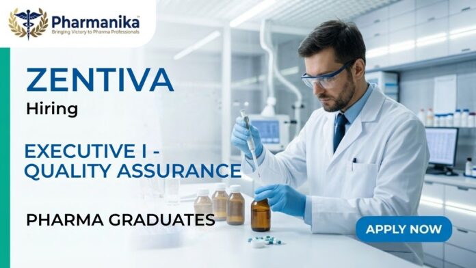 Pharma QA Job at Zentiva Careers in Ankleshwar India