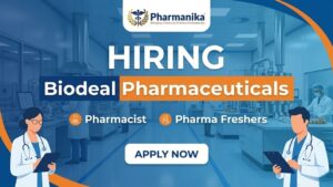 Pharmacist Job and Pharma Freshers Job Walk-in Drive at Biodeal Pharmaceuticals Limited for D.Pharm Freshers in Noida 2026 Pharmacist Job and Pharma Freshers Job Walk-in Drive at Biodeal Pharmaceuticals Limited for D.Pharm Freshers in Noida 2026