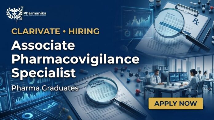 Pharmacovigilace Job Pharma Job Associate Pharmacovigilance Specialist biomedical literature monitoring drug safety career Karnataka India