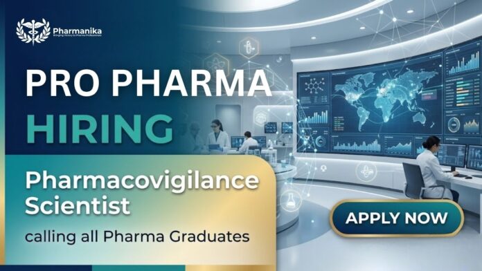 Pharmacovigilance Job and B Pharm Job opportunity at ProPharma India for PV Scientist role