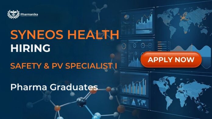Pharmacovigilance Job and Pharma Job at Syneos Health for Safety & PV Specialist I