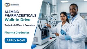 Alembic Pharma Job notification for Production, QA, QC, Injectable and API departments through a Walk-In Drive Alembic Pharma Job notification for Production, QA, QC, Injectable and API departments through a Walk-In Drive