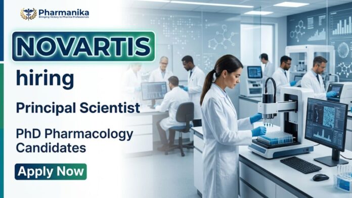 Novartis Pharma Scientist Job for drug development and disease modeling experts
