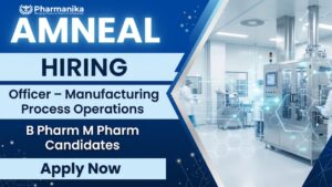 Manufacturing Officer role at Amneal focused on pharmaceutical production and GMP-compliant operations. Manufacturing Officer role at Amneal focused on pharmaceutical production and GMP-compliant operations.