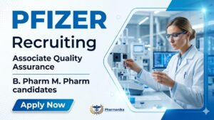 Feature Image (17) Pfizer Pharma QA Job for B.Pharm, M.Pharm, and MSc professionals in Quality Assurance, Compliance, and Investigations