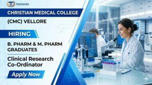 Feature Image (18) Pharma Research Job at CMC Vellore for Clinical Research Co-Ordinator supporting oncology research and clinical trial activities