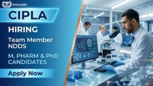 Feature Image (20) Cipla Career Pharma Job for NDDS professionals working on formulation development, drug delivery systems, and pharmaceutical research projects