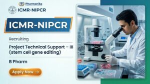 ICMR Career Pharma Govt Job for Project Technical Support III at ICMR-NIPCR in Hyderabad ICMR Career Pharma Govt Job for Project Technical Support III at ICMR-NIPCR in Hyderabad