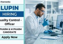 Pharma QC Job at Lupin | Quality Control Role | Pharma Graduates Apply Now Pharma QC Job at Lupin for B.Pharm, M.Pharm, and M.Sc candidates in quality control, stability testing, and analytical laboratory operations