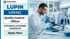 JOB FEATUTRE IMAGE (6) Pharma QC Job at Lupin for B.Pharm, M.Pharm, and M.Sc candidates in quality control, stability testing, and analytical laboratory operations