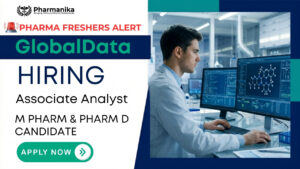 JOB FEATUTRE IMAGE (8) Pharm D Job at GlobalData for Associate Analyst in clinical trials, pharmaceutical research, drug development, and healthcare analytics
