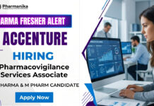Freshers Pharmacovigilance Job at Accenture | Pharmacy Candidates, Apply Now Pharmacovigilance Job at Accenture for B.Pharm and M.Pharm graduates in drug safety, ICSR processing, MedDRA coding, and PV operations