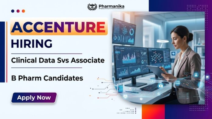 Clinical Data Management Job professional working on clinical trial data management, SAS analysis, and research data processing at Accenture