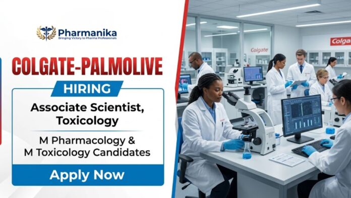 Scientist job at Colgate Palmolive Career for Associate Scientist Toxicology role in Mumbai