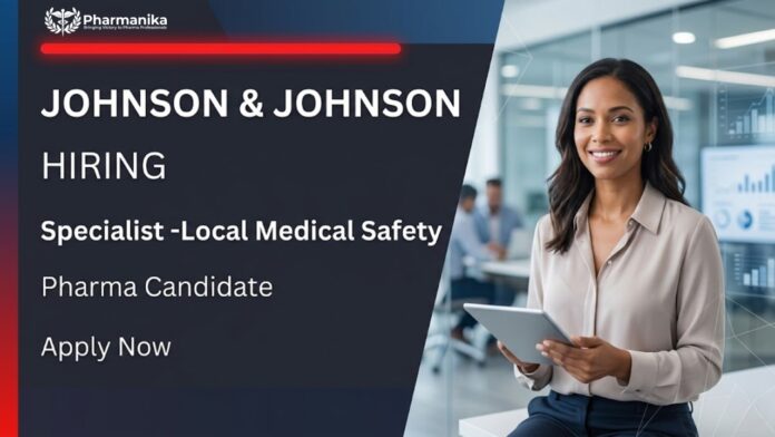 Pharmacovigilance Job at Johnson & Johnson featuring drug safety, ICSR management, adverse event reporting, regulatory compliance, and patient safety activities.