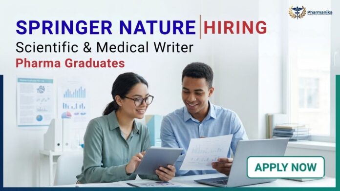 Medical Writer Job and Pharma Job opportunity at Springer Nature Pune for Pharmacy Life Sciences and Medicine professionals