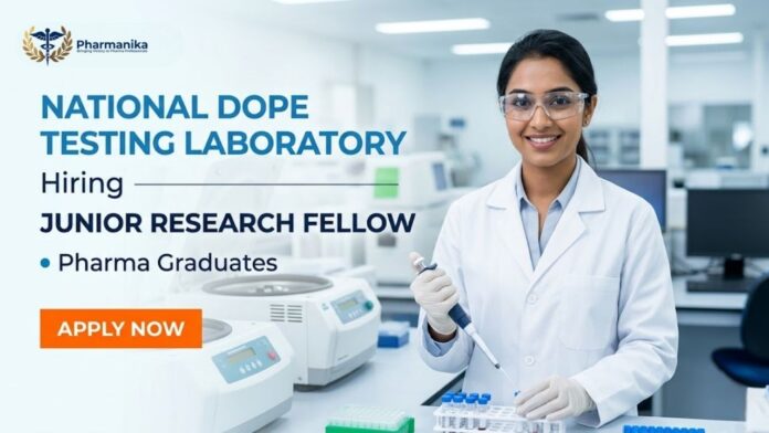 NDTL Pharma Govt Job 2026 Junior Research Fellow Recruitment for M.Pharm graduates with ₹37,000 + HRA salary