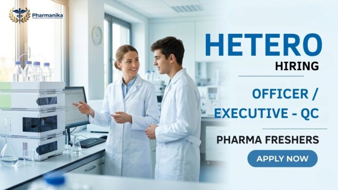 Pharma Apprenticeship and Quality Control Job at Hetero Labs Virtual Interview Drive 2026