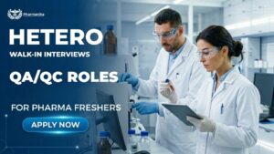 Pharma Freshers Job at HETERO API Division Walk-in Interview 2026 for Quality Control and Quality Assurance Positions Pharma Freshers Job at HETERO API Division Walk-in Interview 2026 for Quality Control and Quality Assurance Positions