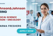Medical Science Liaison Job at Johnson & Johnson | Pharma Freshers Can Apply Pharma Freshers Job at Johnson & Johnson Medical Science Liaison Job in Oncology Medical Affairs