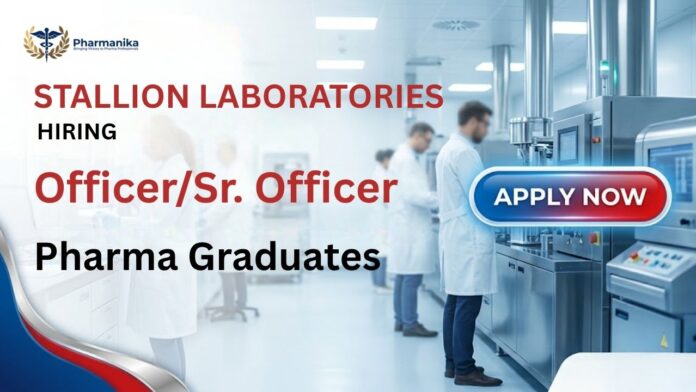 Pharma Freshers Job at Stallion Laboratories Careers for B Pharma M Pharma Candidates in Ahmedabad Gujarat