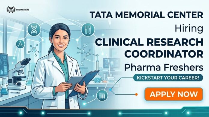 Pharma Govt Job at Tata Memorial Centre Mumbai Clinical Research Job for B.Pharm M.Pharm and Life Science Candidates