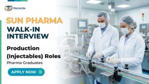 Pharma Job opportunity at Sun Pharma Careers Walk-In Interview 2026 for Production Injectables roles in Gujarat (1) Pharma Job opportunity at Sun Pharma Careers Walk-In Interview 2026 for Production Injectables roles in Gujarat