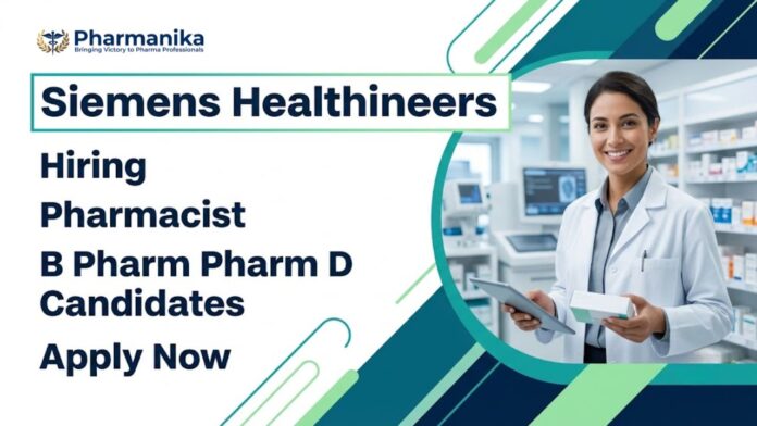 Pharmacist Job at Siemens Career for Pharmacy Graduates in PET Radiopharmaceuticals