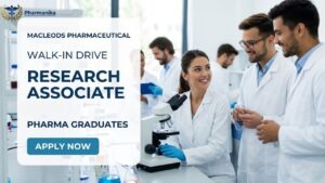 Research Associate Job Walk-In Drive at Macleods R&D Mumbai for M.Pharm Candidates