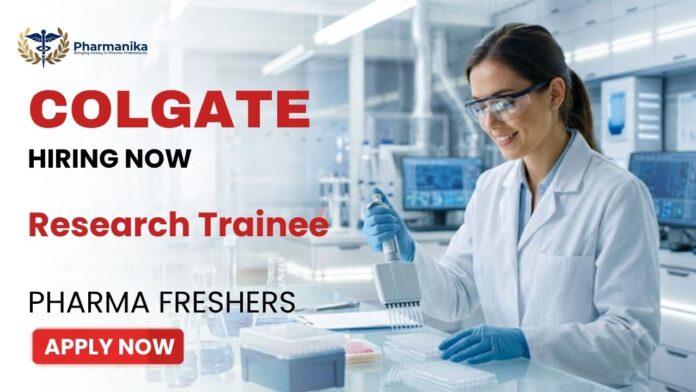 Research Trainee Job Pharma Freshers Job at Colgate-Palmolive Careers