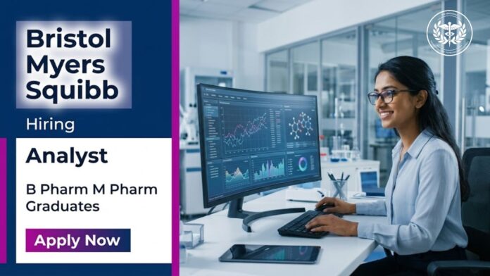 Pharma Analyst Job at Bristol Myers Career for Analyst role in Hyderabad focused on forecasting and data analytics