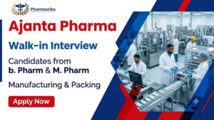 feature image (1) Ajanta Pharma pharma job recruitment featuring pharmaceutical production professionals in an OSD manufacturing facility