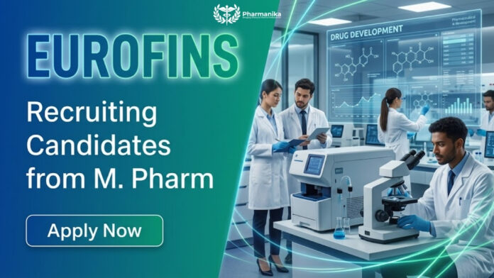 Eurofins Advinus Pharma Scientist recruitment featuring oncology and cell culture research