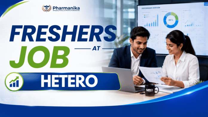 Pharma Freshers Job at Hetero for ARD Jobs in Analytical Research & Development for M.Pharm and M.Sc candidates in Hyderabad and Jadcherla.