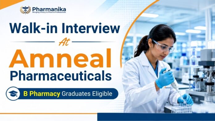 Amneal Walk-In Interview 2026 Pharma Jobs for QC Professionals
